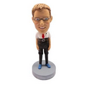 Stock Body Work & Casual Geek Nerd Male Bobblehead